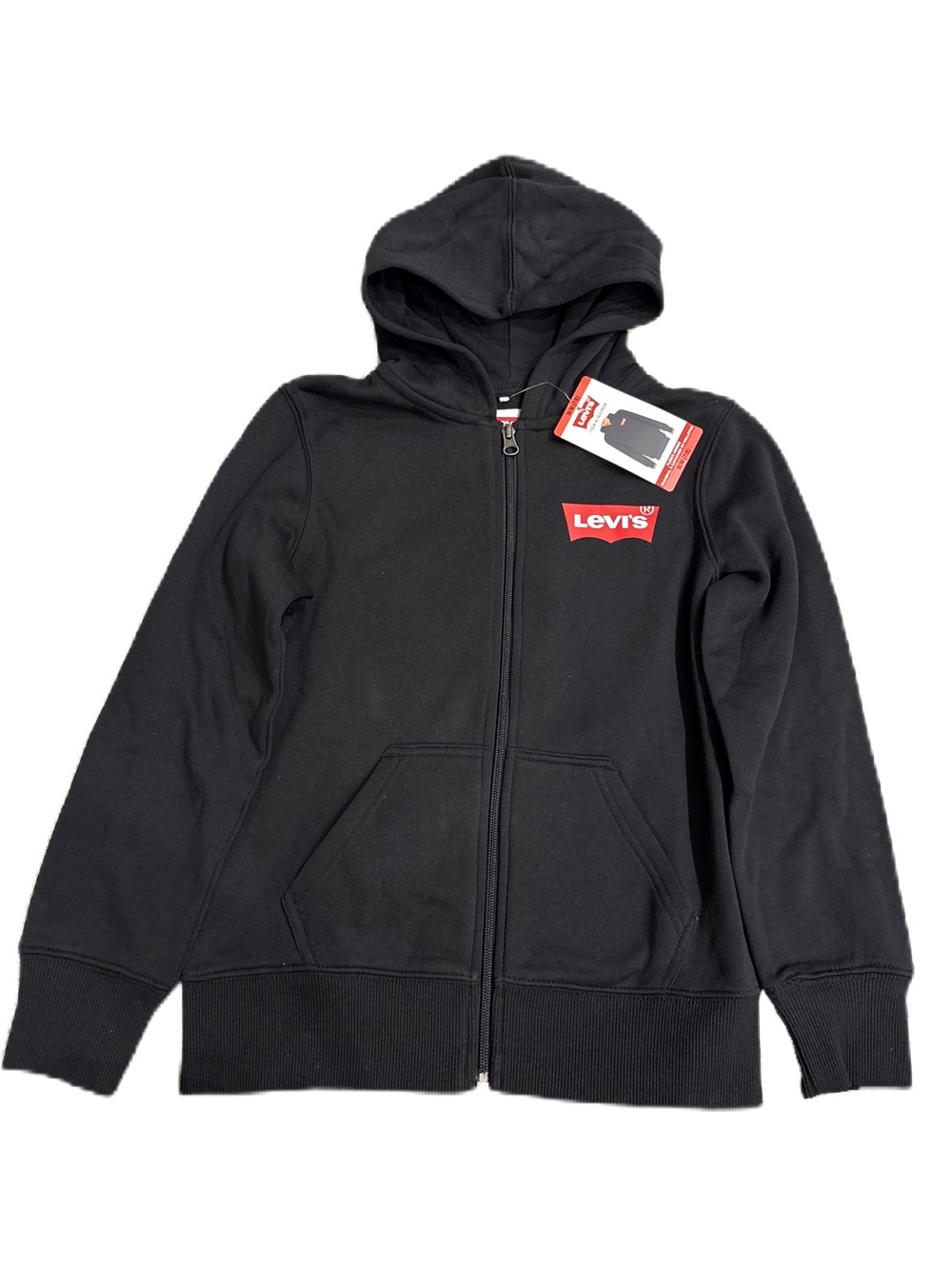 Levi's Black Full-Zip Hoodie - Size M (7/8)